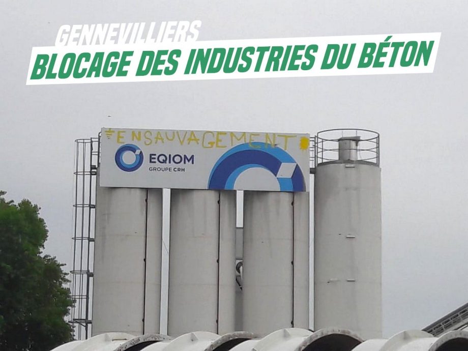 Gennevilliers : blocage des industries du béton