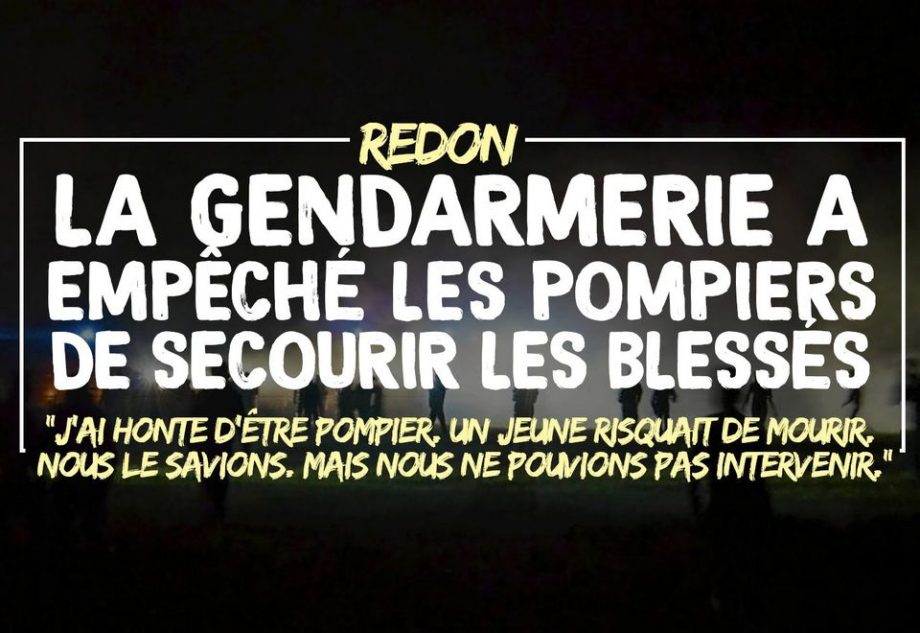 Redon : la gendarmerie a empêché les pompiers de secourir les blessés graves
