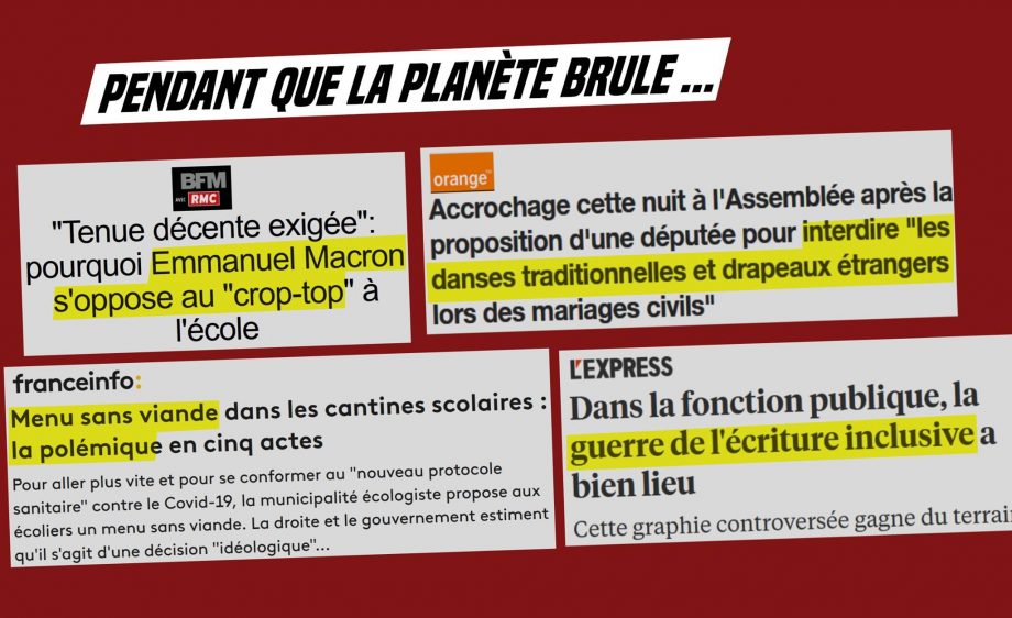 Pendant que la planète brûle : médias fascistes