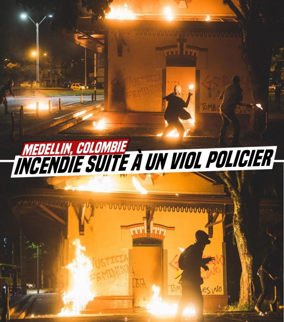 Medellin : révolte féministe incendiaire suite à un viol commis par la police
