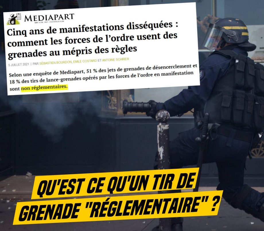 Qu’est-ce qu’un tir de grenade « réglementaire » ?