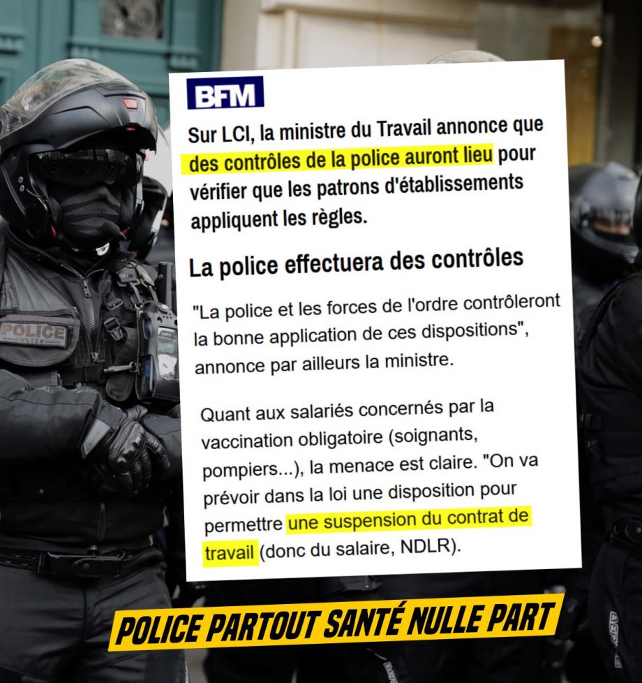 La police chargée de contrôler les mesures sanitaires dans les bars et restos