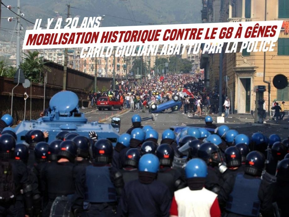 Il y a 20 ans : mobilisation historique contre le G8 à Gênes, répression mortelle