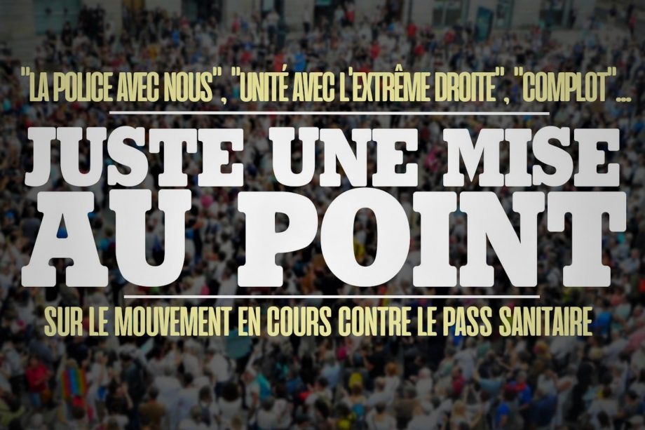 Juste une mise au point