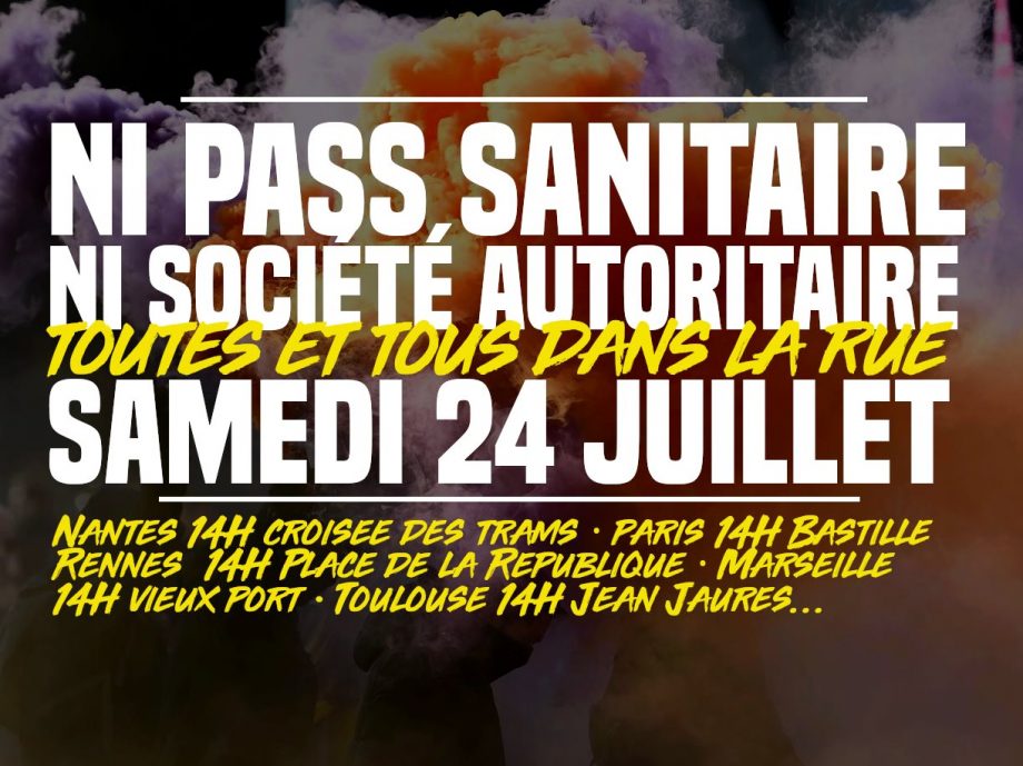 Samedi 24 juillet : rendez-vous dans la rue en masse