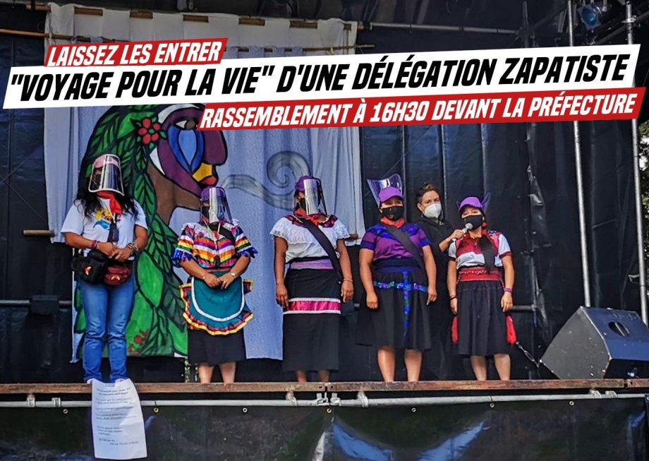 Voyage pour la vie des zapatistes : laissez-les entrer !