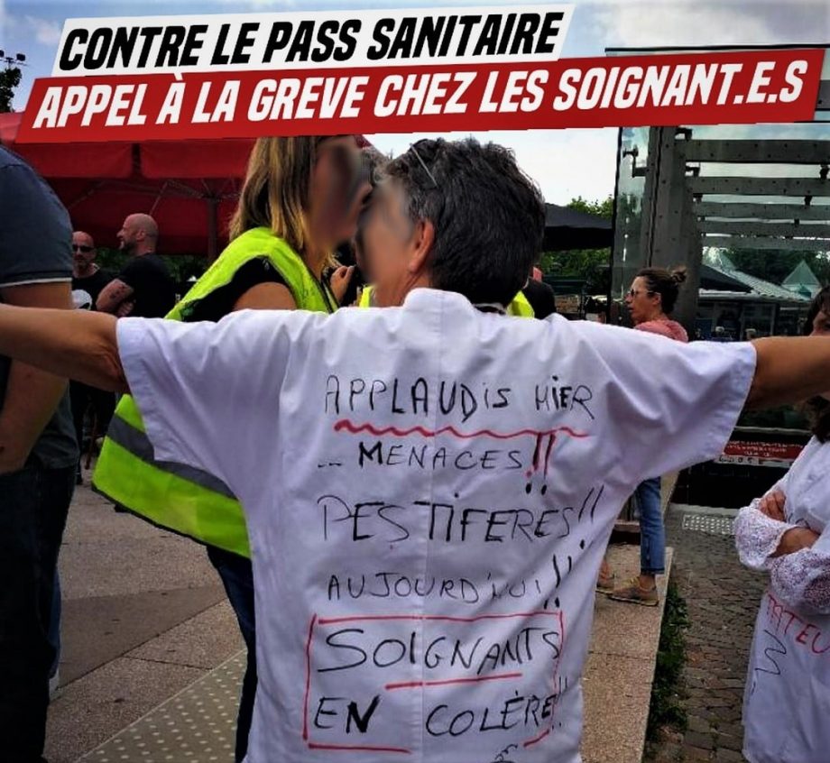 Contre le Pass Sanitaire : appel à la grève chez les soignant-es