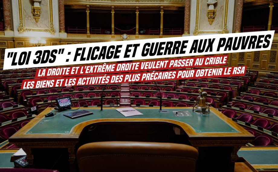 Loi 3DS : flicage et guerre aux pauvres
