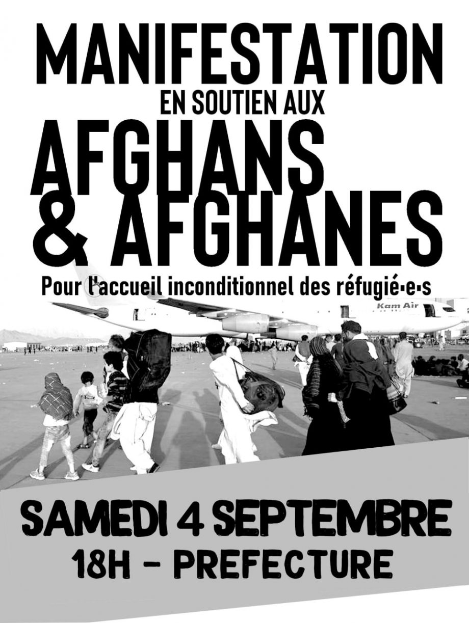 Solidarité avec le peuple afghan !