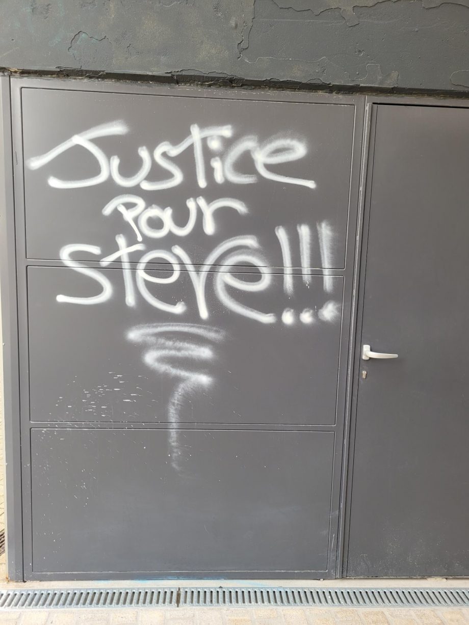 Nantes : des tags «Justice pour Steve» fleurissent dans la ville