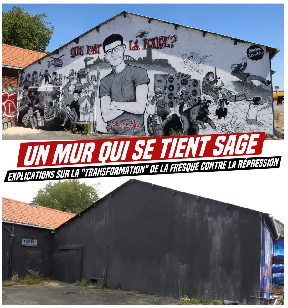 Un mur qui se tient sage : explications sur la disparition de la fresque contre les violences policières