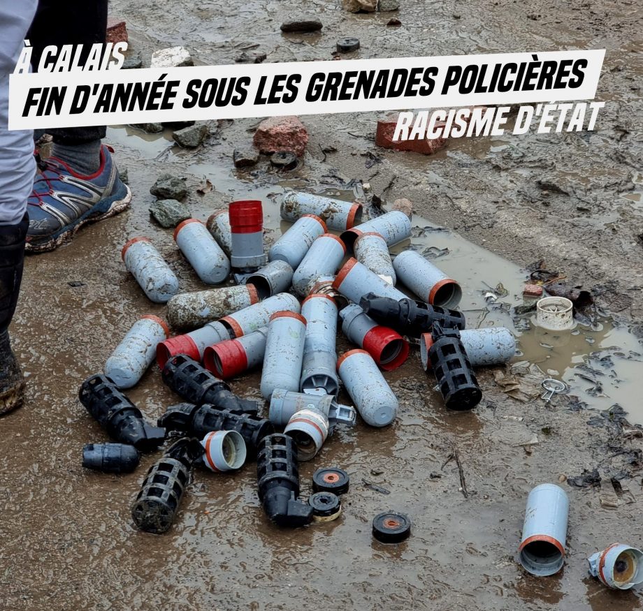 Pour les fêtes, la police grenade les exilés à Calais
