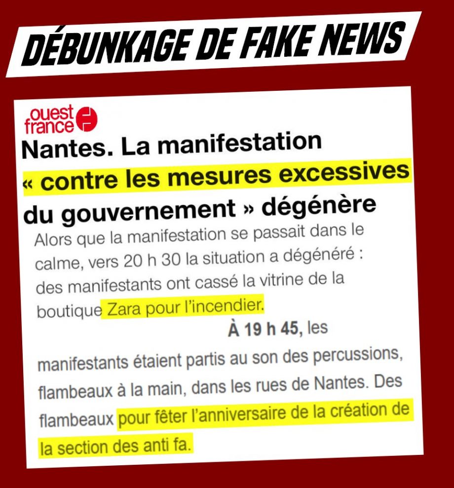 Ouest-France : débunkage de fake news