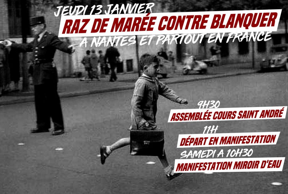 Jeudi 13 janvier : raz de marée contre Blanquer