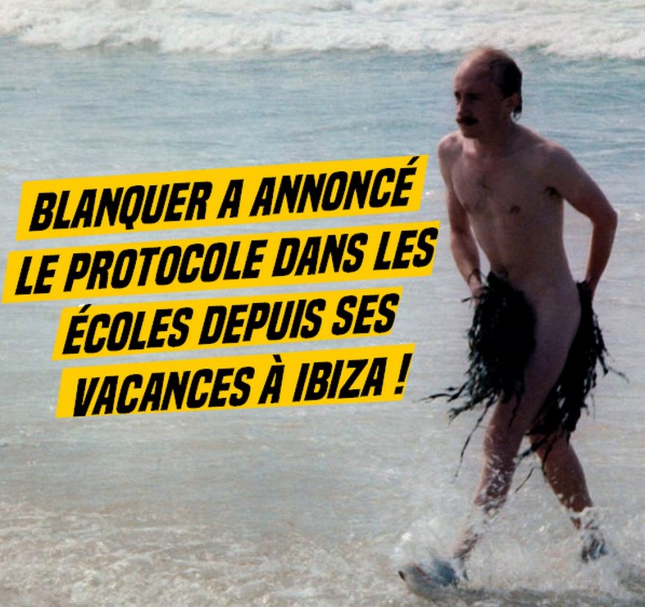 Blanquer a annoncé le protocole dans les écoles depuis ses vacances à Ibiza !