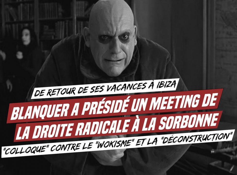 Dès son retour d’Ibiza, Oncle Fétide a présidé un « colloque » d’extrême droite