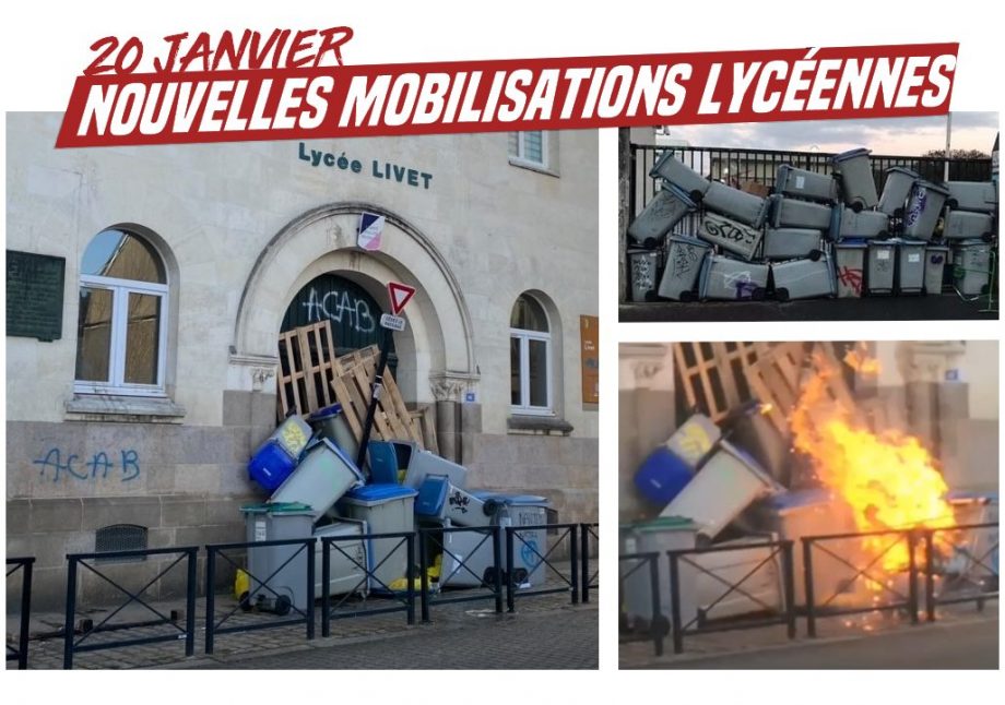 Nouvelles mobilisations lycéennes le 20 janvier