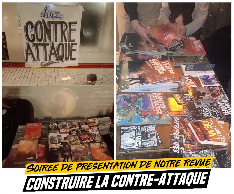Soirée de présentation de notre revue : construire la contre-attaque