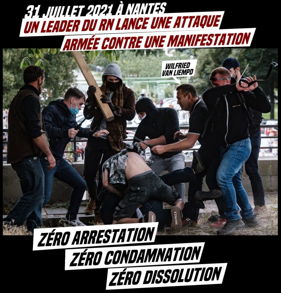 Dissolution pour Nantes Révoltée, protection pour les fascistes ?