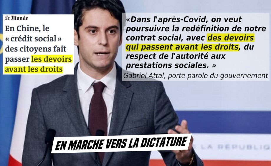 « Les devoirs avant les droits » : en marche vers la dictature