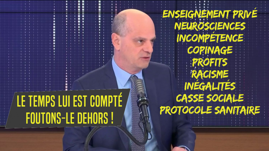 Blanquer fait l’unanimité : tout le monde contre lui !