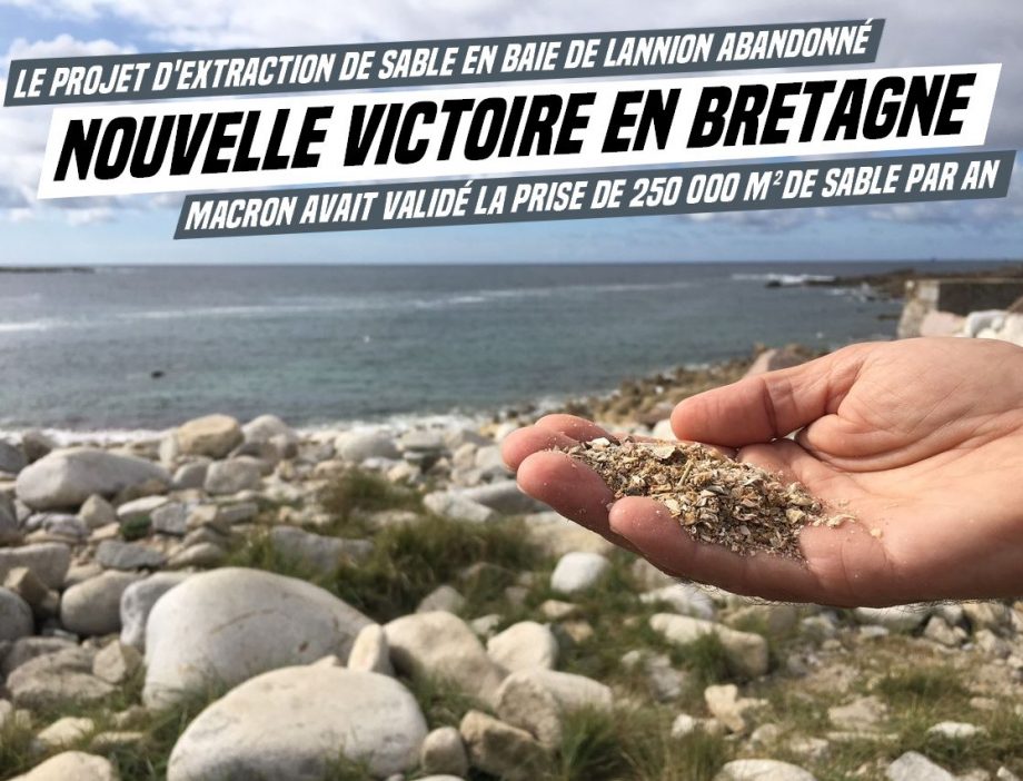 Victoire dans la baie de Lannion contre l’extraction de sable