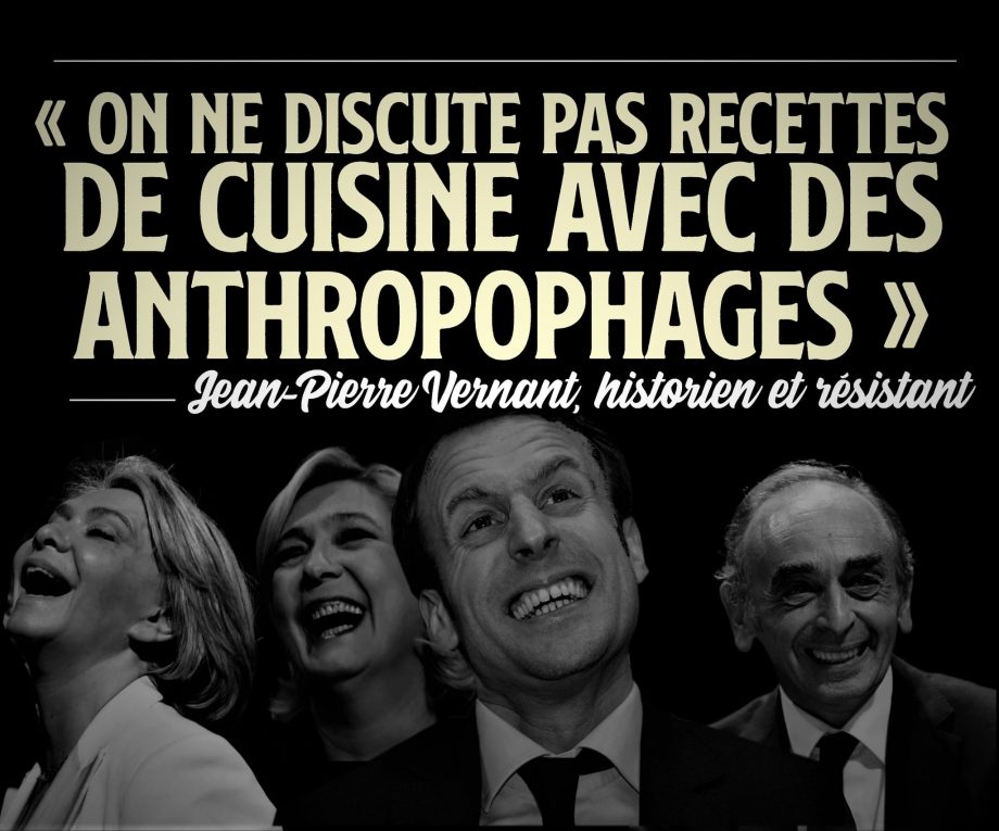«On ne discute pas recettes de cuisine avec des anthropophages»