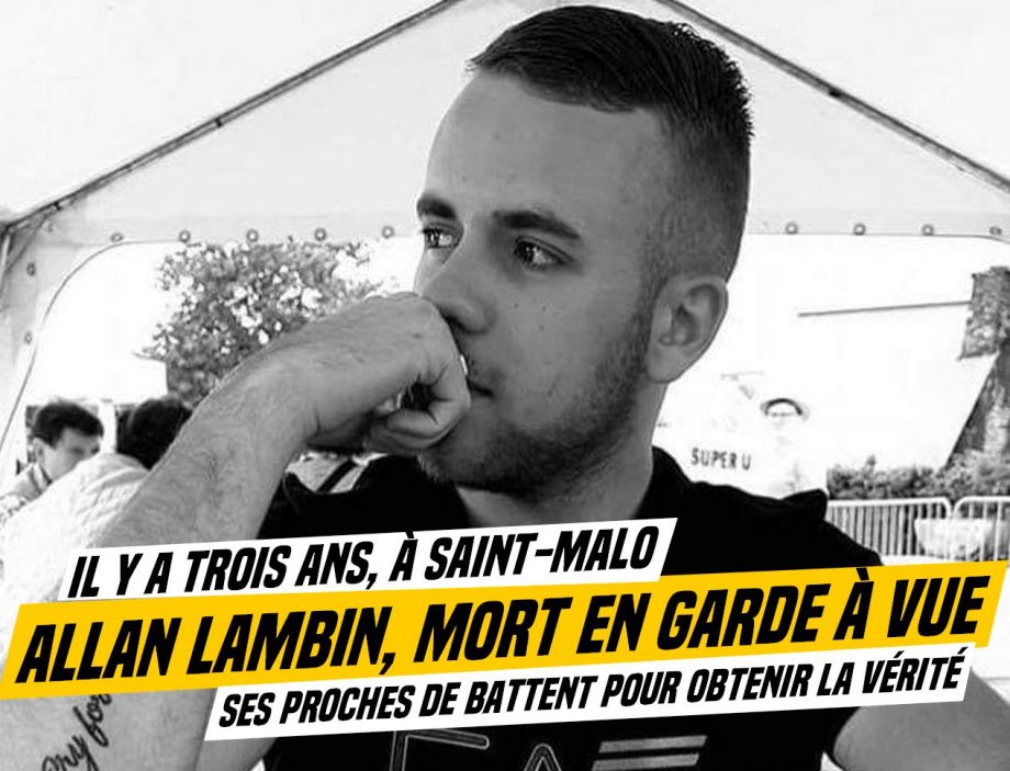 Allan, mort il y a trois ans en garde à vue à Saint-Malo