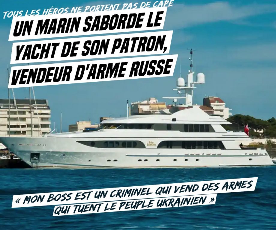 Espagne : un matelot ukrainien saborde le yacht du PDG d’une agence militaire russe