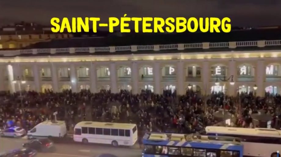 Russie : manifestations contre la guerre