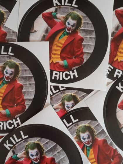 n°42 - Kill the rich - Lot de 10 stickers
