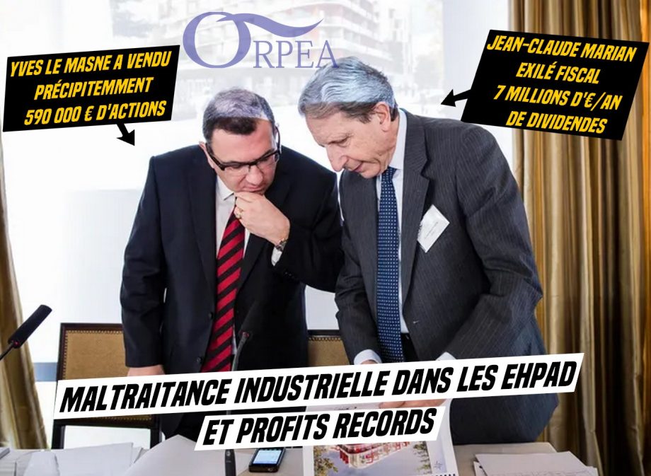 Orpéa : des fortunes amassées sur la maltraitance des personnes âgées