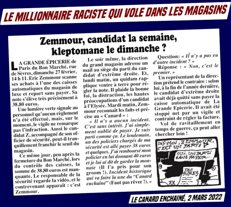 Le millionnaire d’extrême droite qui vole dans les magasins