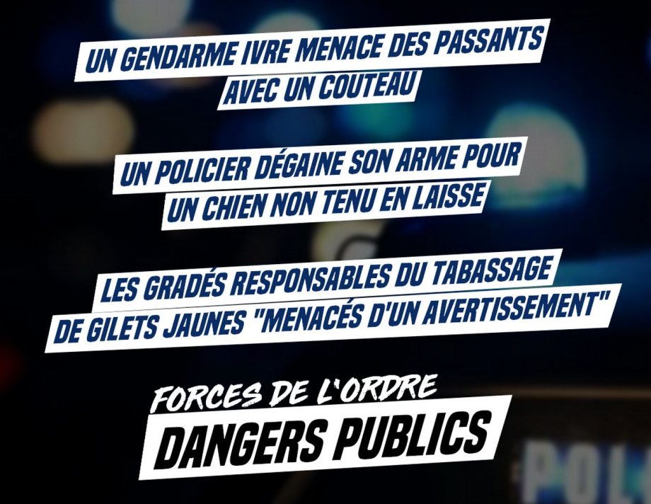 Forces de l’ordre : dangers publics
