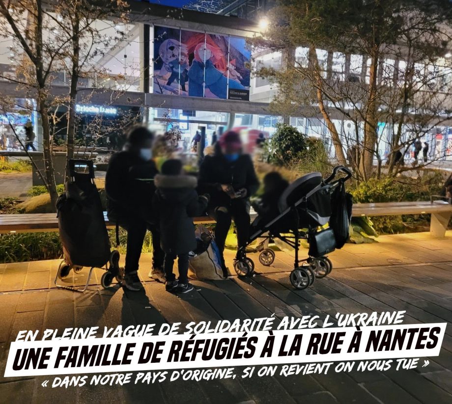 En pleine vague de solidarité avec l’Ukraine : une famille de réfugiés à la rue à Nantes
