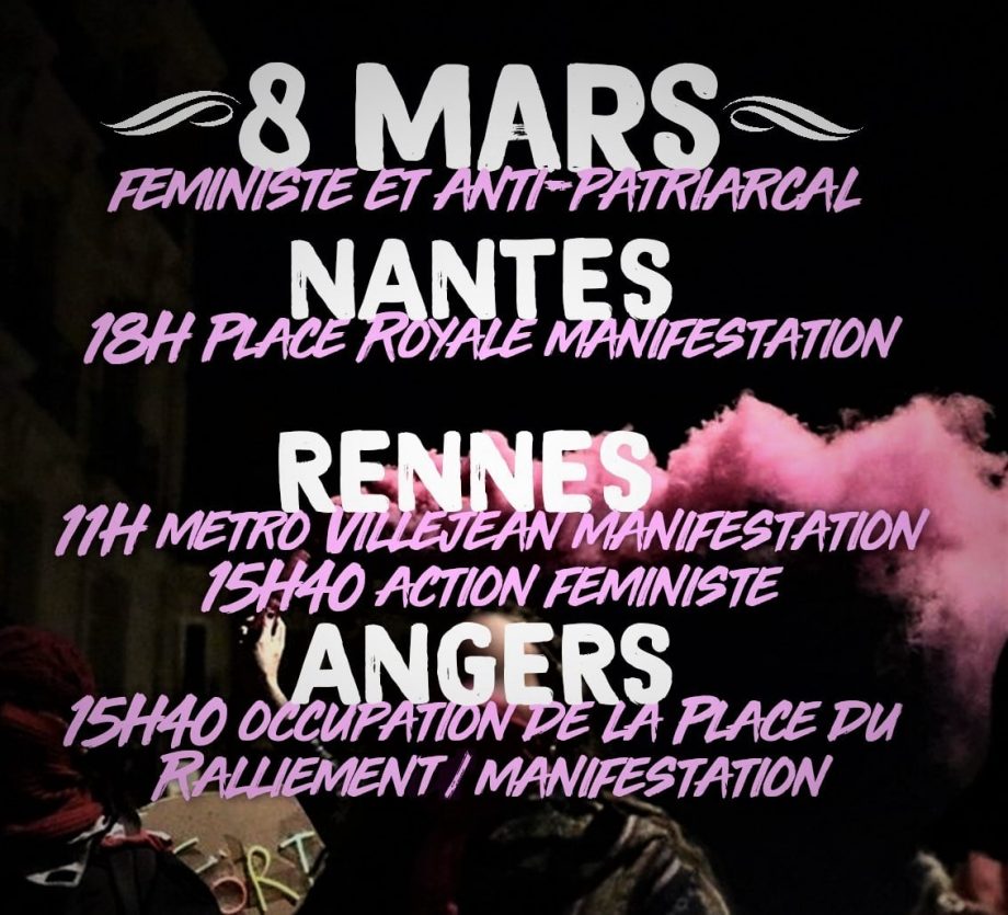 8 Mars : journée de grève et d’actions féministes et antipatriarcales