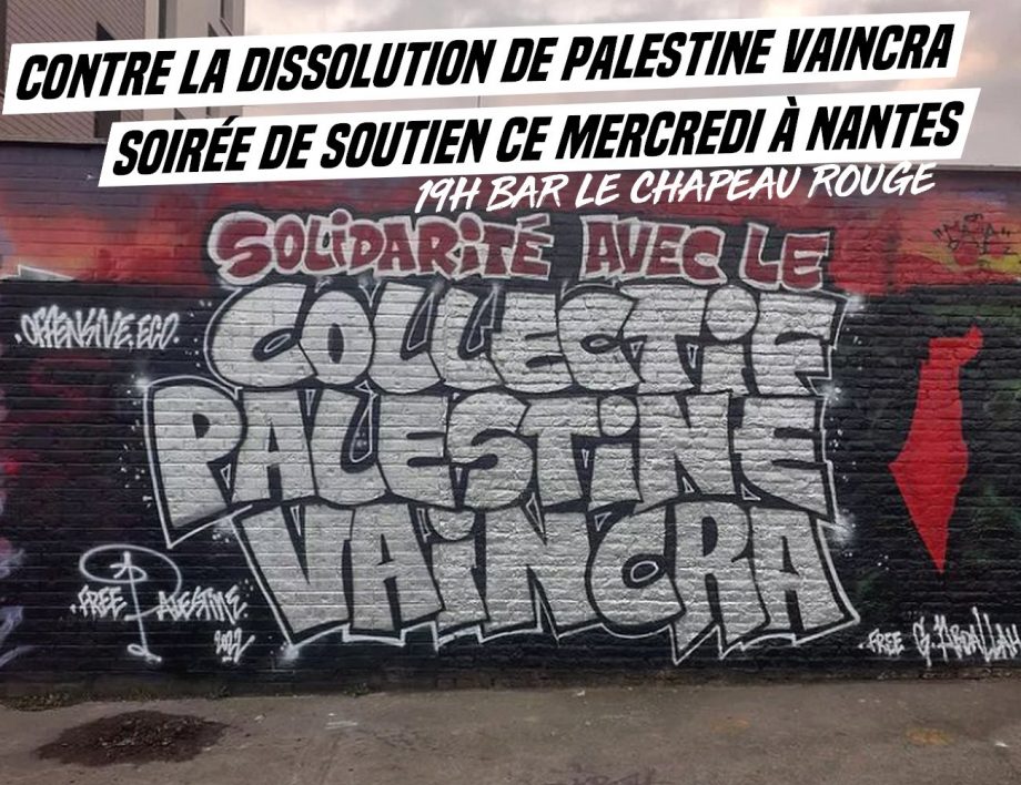Palestine Vaincra : non à la dissolution !