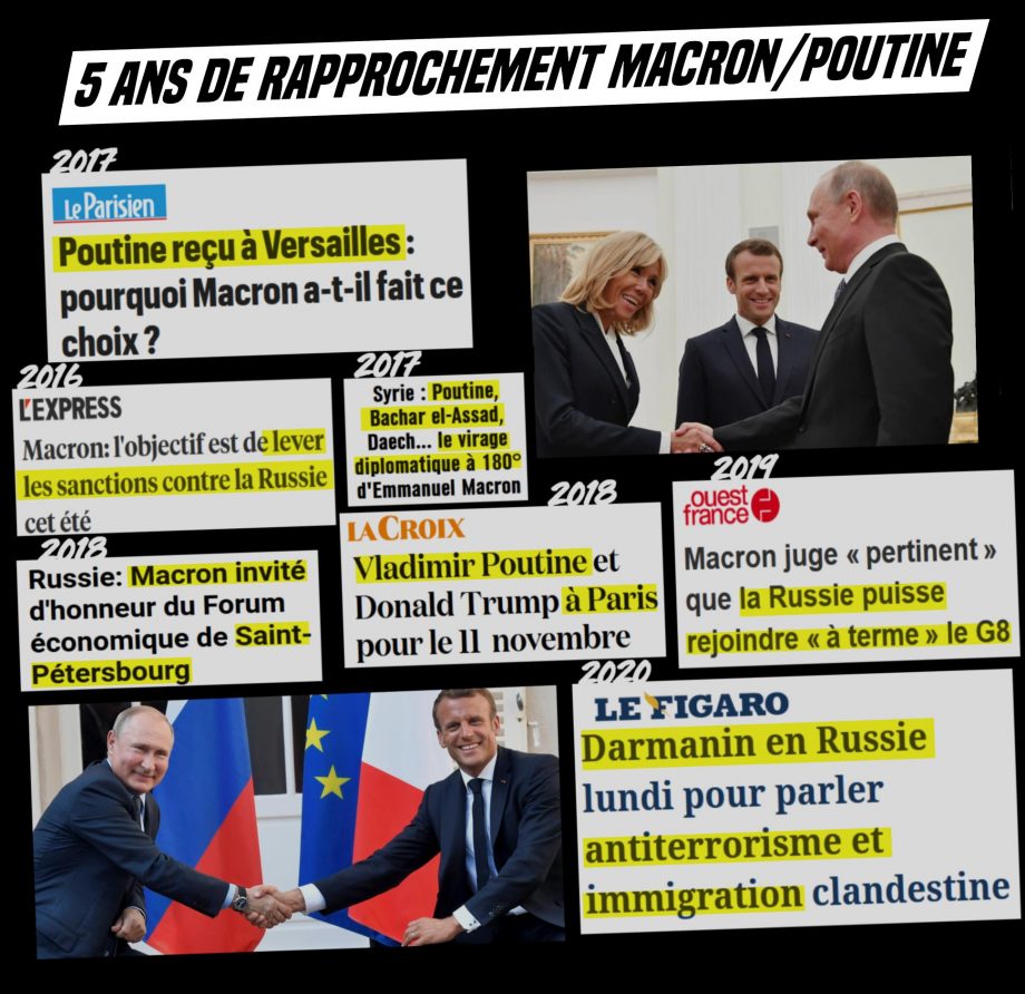 Macron et Poutine : 5 ans de rapprochements