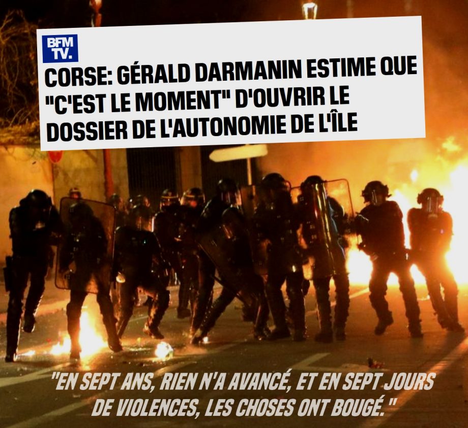 À propos du soulèvement corse
