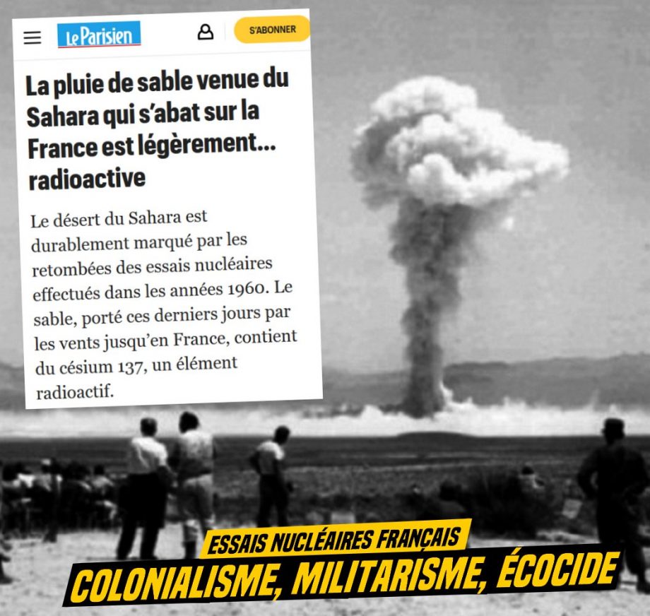 Ciel orange : du sable radioactif suite aux essais nucléaires français en Algérie