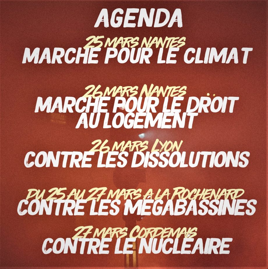 Agenda social du week-end