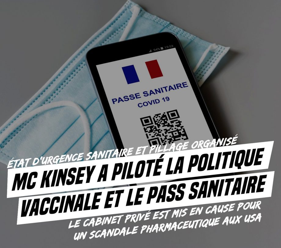 McKinsey a organisé la politique vaccinale et le Pass Sanitaire
