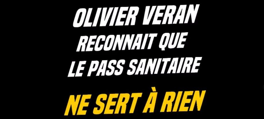Olivier Véran reconnaît que le Pass Sanitaire ne sert à rien