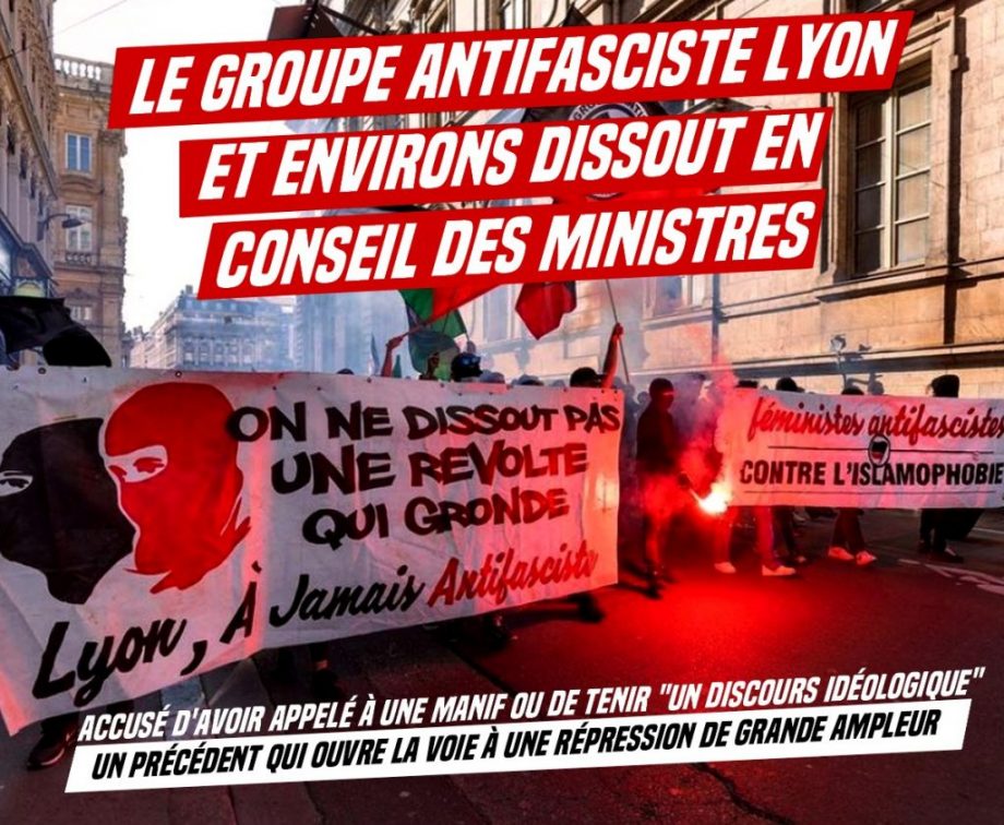 Le groupe antifasciste lyonnais GALE dissout par le gouvernement