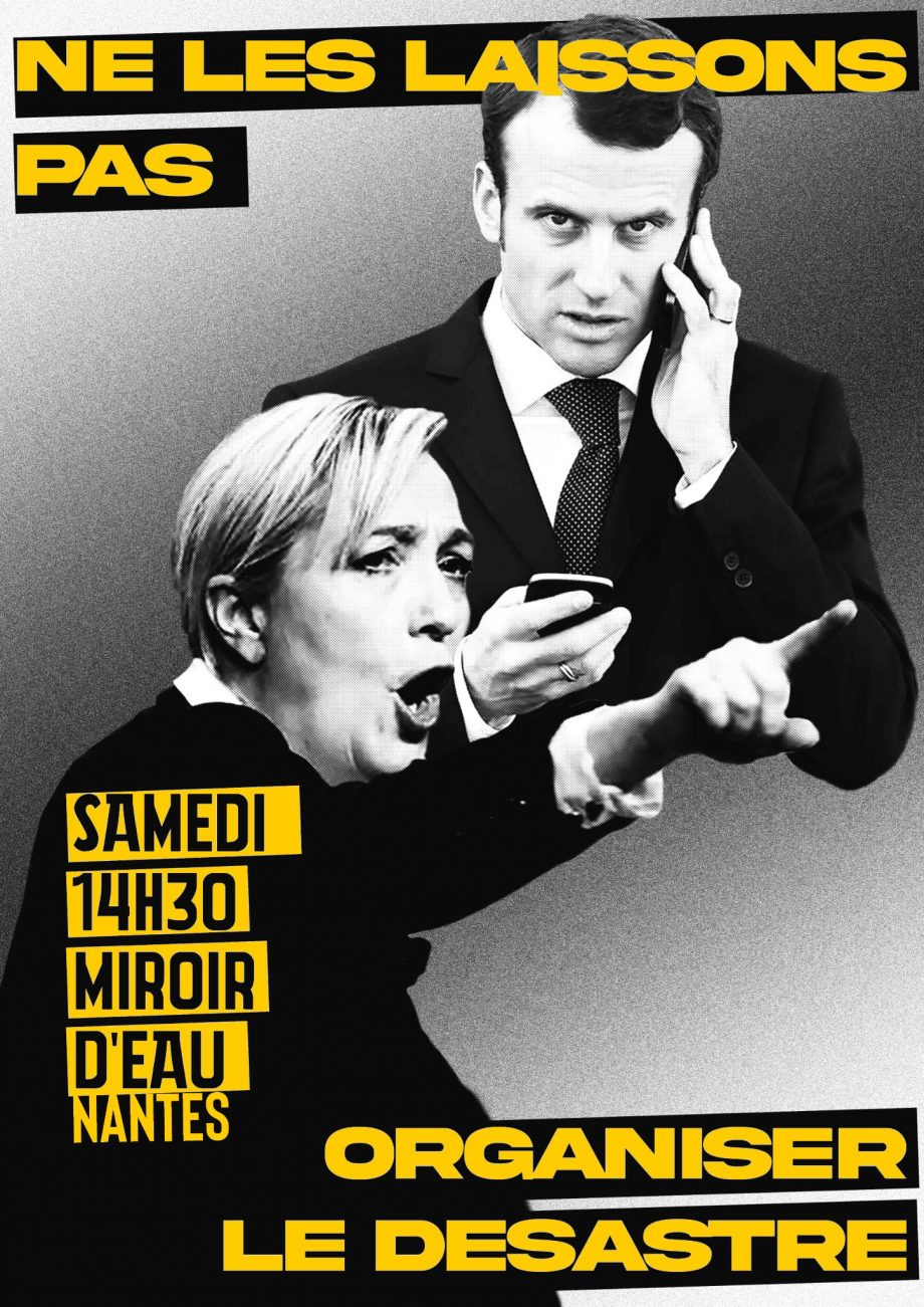 Nantes : manifestation samedi 16 avril, 14h30, Miroir d’eau