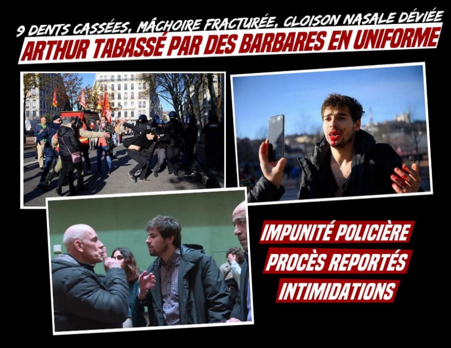 Impunité policière : 4ème report du procès de policiers lyonnais jugés pour violences, la victime intimidée au tribunal