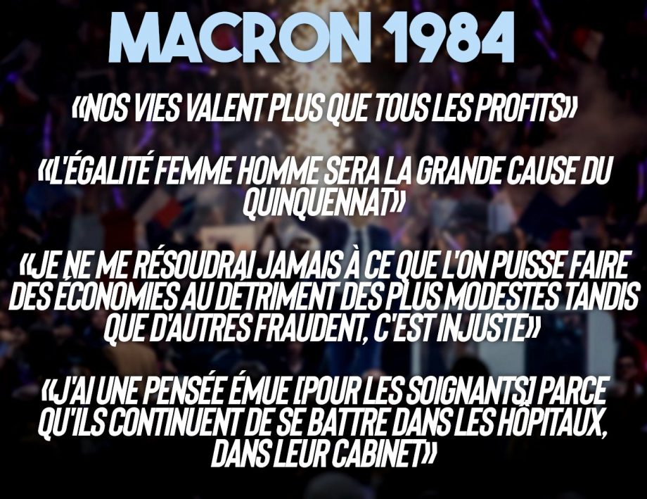 Macron 1984 : inversion du réel, destruction du sens des mots