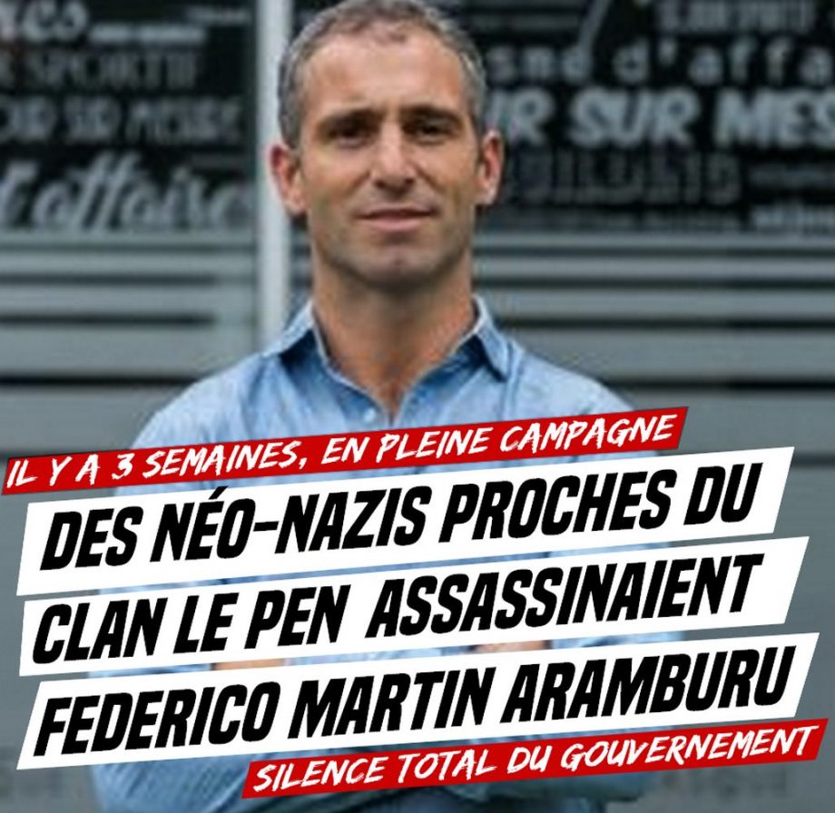 Il y a trois semaines : des néo-nazis proches du clan Le Pen assassinaient dans l’indifférence générale