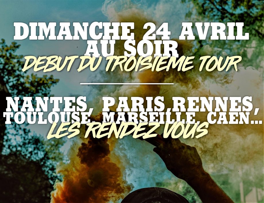 Dimanche 24 au soir : rendez-vous dans la rue