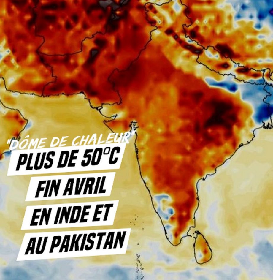 «Dôme de chaleur» en Inde et au Pakistan : plus de 50°C fin avril